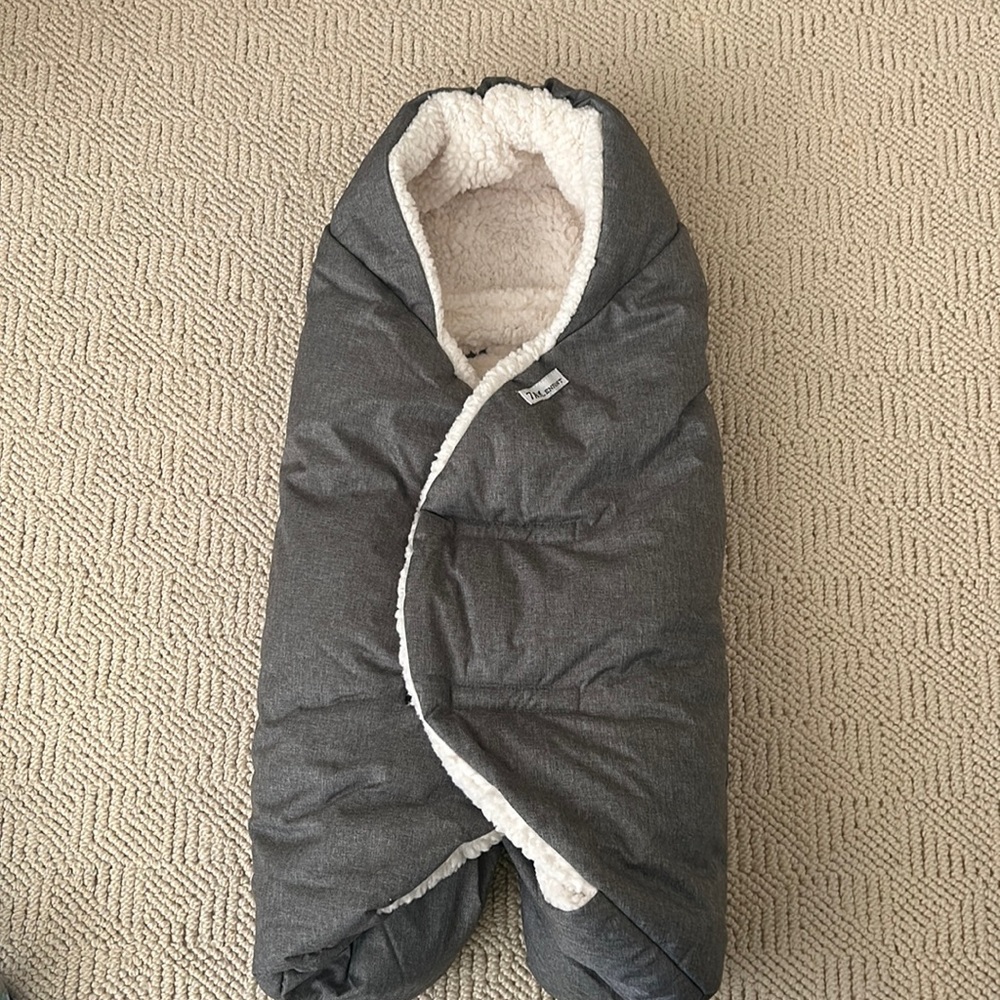 7 A.M. Enfant Nido Cloud Heather Grey Car Seat & Bassinet Wrap 0-6 months